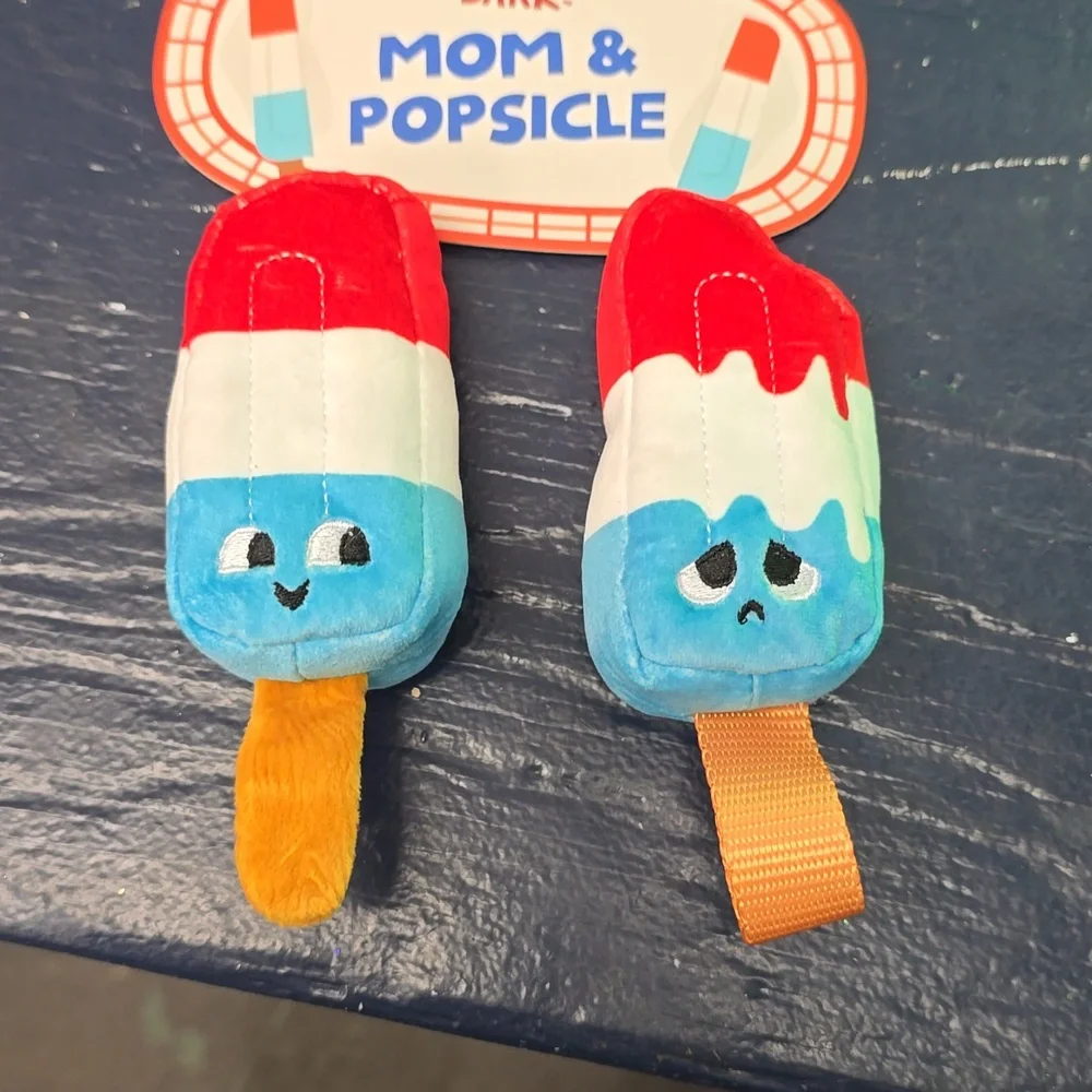 Bark Mom & Popsicle Dog Toys Size Small 0-20‎ Pounds NWT